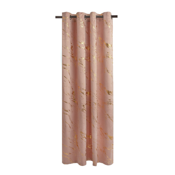 Zasłona z kółkami ENDLESS CHIC 140x270 różowa